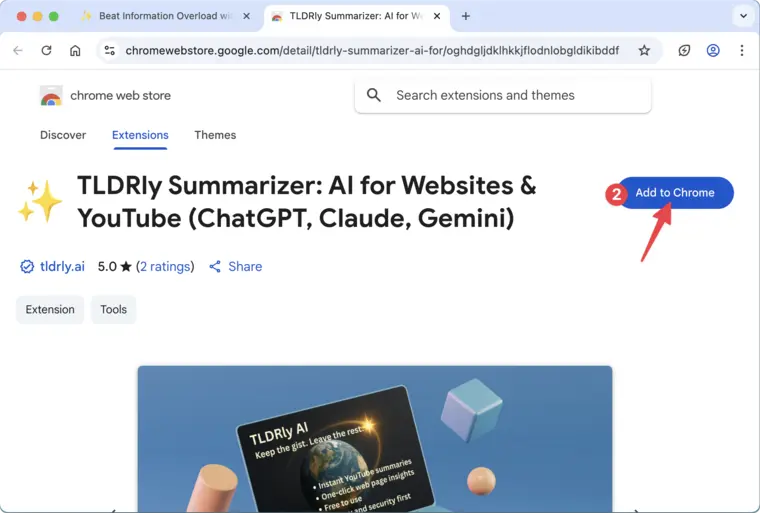Install from Chrome Web Store